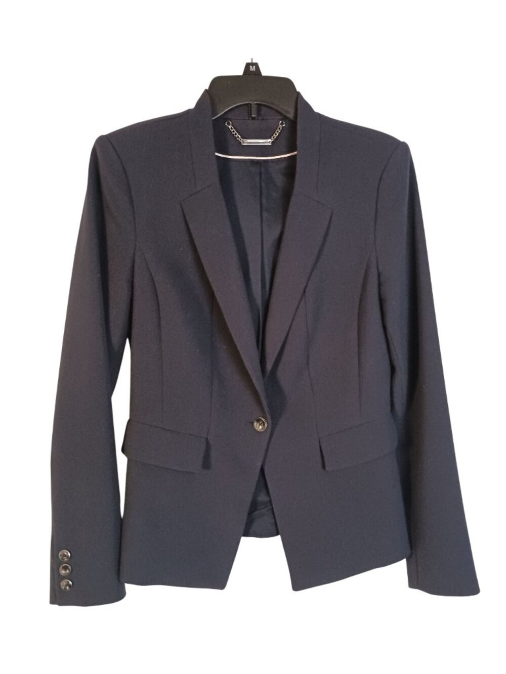 White House Black Market One Button Structured Blazer Jacket Women's Size S